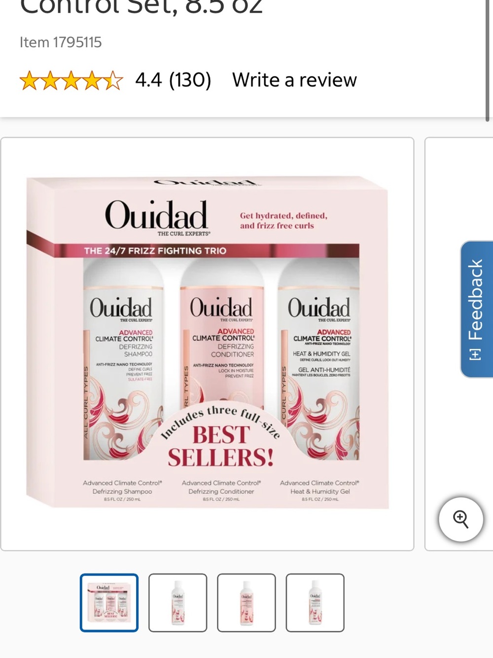 Ouidad Haircare Set - 24/7 Frizz Fighting Set + 7 pc Climate Control Hair - Picture 5 of 8